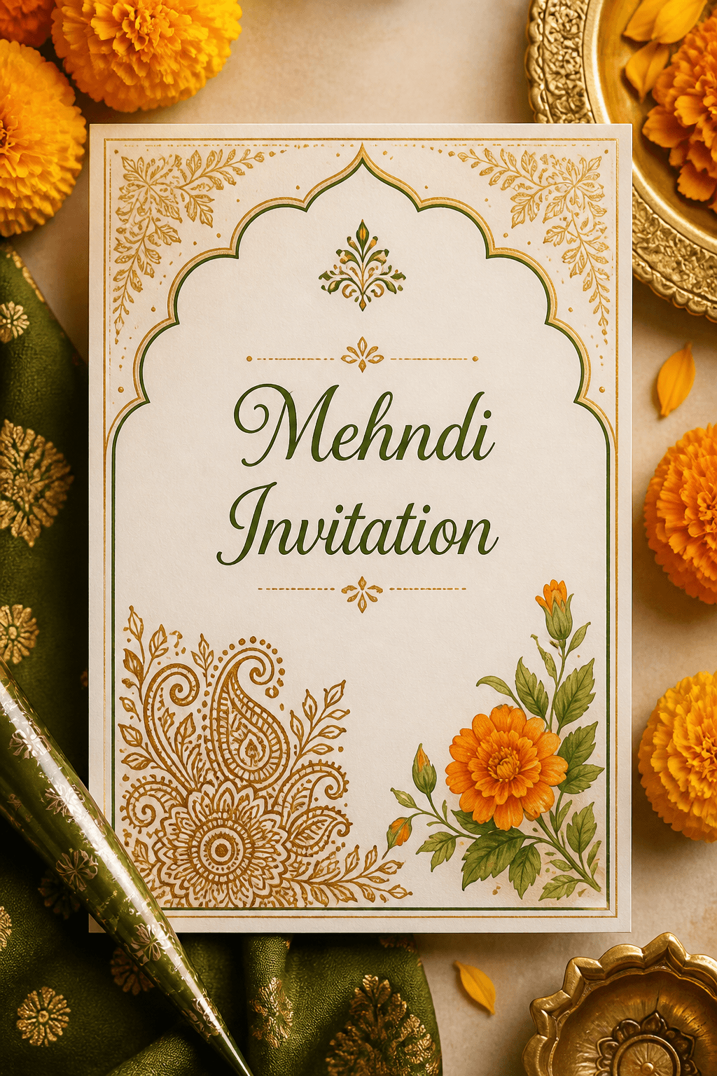 Mehndi Invitation